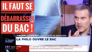 IL FAUT SE DÉBARRASSER DU BAC   VINCENT CESPEDES DANIEL COHNBENDIT [upl. by Kenison935]