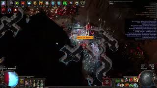 T17 Fortress 176 life  Deathmark  sawblades  awakeners Desolation CI Flicker [upl. by Nivag418]