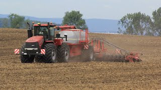 Case IH Steiger 450 HD with Horsch Pronto 8SW at Klostergut Winningen in Germany  Take I [upl. by Tadashi]