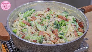 MACARRÃO AO MOLHO BRANCO COM BACON E BRÓCOLIS  COMBINAÇÃO MAIS QUE PERFEITA   RECEITAS DA CRIS [upl. by Lucais313]