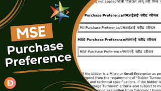 MSE Purchase Preference on GeM  PPP MSE Purchase Preference on GeM  MSME Purchase Preference [upl. by Ichabod392]