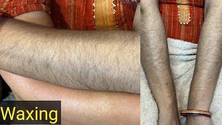 How to do WaxingWaxing Hands at ParlourWaxing करने का सही और आसान तरीका skincare wax waxing [upl. by Lorou]