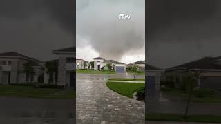 A possible tornado captured in Palm Beach Gardens shorts [upl. by Neitsirk996]