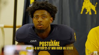 JCSU Football 60 after 2117 win over Virginia State  Postgame  HBCUGameDaycom [upl. by Yliah571]