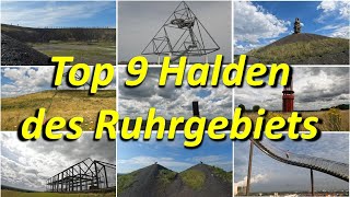 Top 9 Halden des Ruhrgebiets  So schön sind die Reste des Bergbaus in NRW [upl. by Sel769]