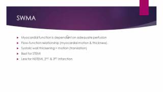 Assessment of SWM by echocardiography [upl. by Cohe]