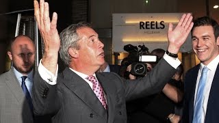 Nigel Farage makes victory speech – video [upl. by Ardnaxila]