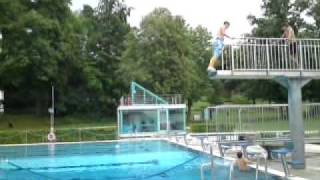 FreibadSchwimmbad Balingen  Backflip [upl. by Kerek]