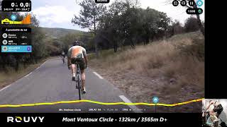 Rouvy  Mont Ventoux Circle  First 100km [upl. by Uahc]