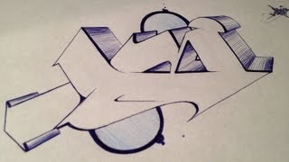 Graffiti Alphabet tutorial  letter B [upl. by Blunt640]