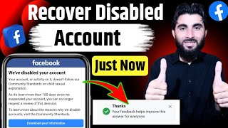 permanently disabled facebook account recovery 2024  facebook disabled account recovery 2024 [upl. by Llennod]