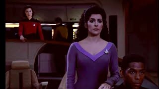 Counselor Troi and Ensign Ro butt heads  Star Trek The Next Generation  Disaster  S5E5 [upl. by Ytima]