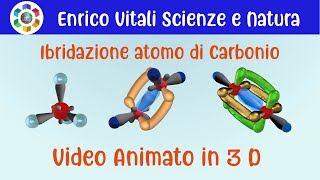 Ibridazione dellatomo di Carbonio Simulazioni ed animazioni in 3D e video in 4K UNICO [upl. by Hanan]