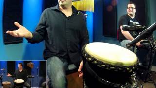 Hand Drumming DjembeCajon  Drum Lesson DRUMEO [upl. by Pulcheria]