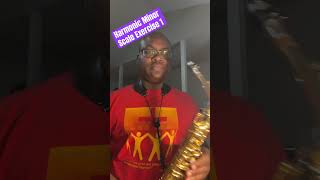 Harmonic Minor Scale Exercise 1 jazzsax ltrainjazz saxophone ltrainjazzstudios [upl. by Nrehtac]