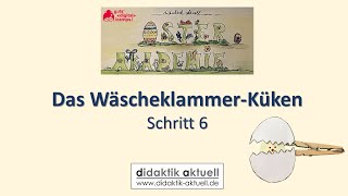 WäscheklammerKüken basteln  Schritt 6 [upl. by Brandtr]