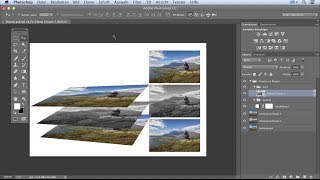 Das Prinzip von Ebenen in Photoshop [upl. by Akieluz370]