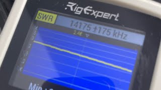 RigExpert Buckmaster 7 band Ocf test on 20 meters AA55 Zoom [upl. by Sirrah]