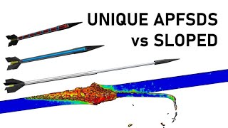 TELESCOPIC SEGMENTED amp JACKETED APFSDS vs SLOPED ARMOUR  Unique APFSDS Vol 5 [upl. by Brietta578]