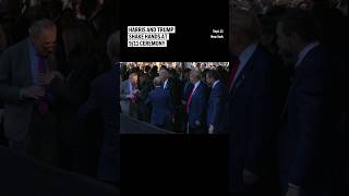 Harris and Trump shake hands at 911 ceremony [upl. by Etac]