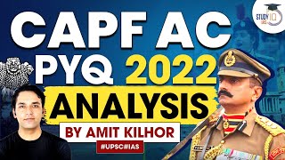 CAPF AC  Previous Year Questions PYQ Analysis  UPSC  StudyIQ IAS [upl. by Ahseat786]