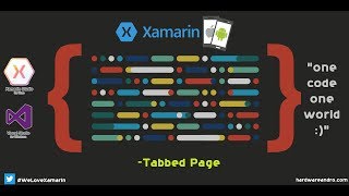 Xamarin  Tabbed Page [upl. by Noillid]