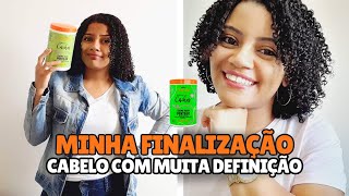 FINALIZAÇÃO DE CABELO CACHEADO  DEFINIÇÃO [upl. by Olivia]