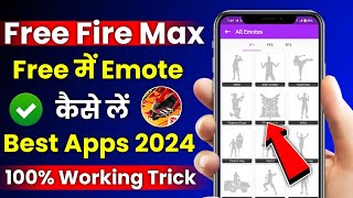 how to get emotes in free fire max  free fire mein emote kaise le 2024  free fire emote apps 2024 [upl. by Brock971]