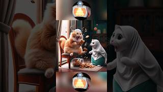 Happy Eid Mubarak cat cute funny kitten catlover shortvideo harirayaidulfitri eidmubarak [upl. by Aikcin449]