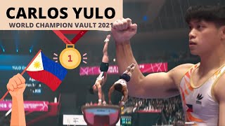 CARLOS YULO PHI GOLD MEDAL VAULT FINALS Kitakyushu Japan [upl. by Nimad]