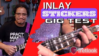 LIVE GIG TEST Fretlook Inlay Stickers [upl. by Cranston]