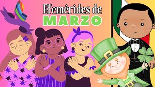 ¡Explora y Aprende Efemérides importantes para niños en marzo [upl. by Eserrehs]