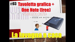 Risorse per insegnanti ITA 03 tavolette grafiche e software free  One Note seconda parte [upl. by Tiffie413]