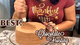 The BEST Homemade Chocolate Frosting Thats Not TOO SWEET How To Make Chocolate Icing [upl. by Jeramie]