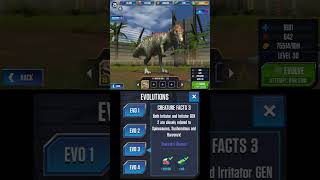 IRRITATOR GEN 2 ALL EVOLUTION  Jurassic World The Game [upl. by Ellicul]