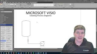 Using Visio to Draw Process Drawings and PampIDs  Initial Setup and Drawing Example [upl. by Lareena]