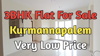 Semi Furnished New 3BHK Flat For Sale In Kurmannapalem  Low Price Flat  Flat For Sale In Duvvada [upl. by Nagirrek]