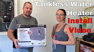 Install Electric Tankless Water Heater E01  Review Atmor Thermopro [upl. by Galer]