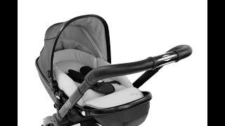 Egg Stroller with Newborn Insert in Anthracite  demo from Direct4baby [upl. by Rebeh]