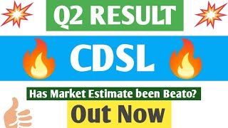 CDSL Ltd Q2 Result 2025  CDSL Result Analysis  CDSL Share Latest News CDSL Quarterly Result 2024 [upl. by Monro]