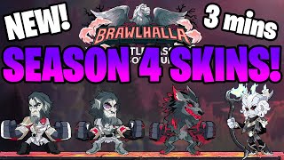 SEASON 4 EPIC SKINS REVEALED Full Reveals  More Brawlhalla Battlepass [upl. by Rainah]