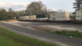 BNSF Intermodal Train 17￼ Victoria MS [upl. by Letsirk492]