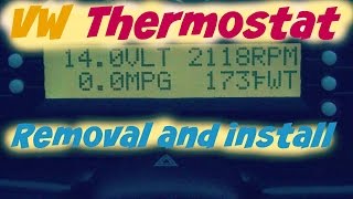 Thermostat and coolant change on a 1998 VW A3 Jetta Tdi 19l [upl. by Donohue]