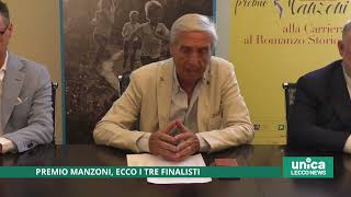 Premio Manzoni ecco i tre finalisti [upl. by Harberd]