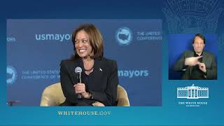 Vice President Harris Participates in a Moderated Conversation at the US Conference of Mayors [upl. by Kettie]