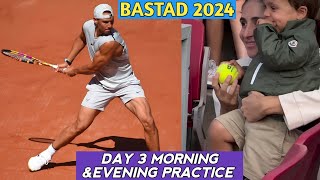 Rafael Nadal Give Ball To Baby Day 3 Practice  Atp Bastad Nordla Open 2024 Tennis [upl. by Jariv]