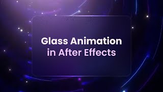 Glass Effect in After Effects  After Effects Tutorial [upl. by Arraeit]