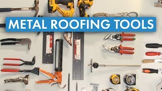 How To Install Metal Roofing Metal Roofing Tools Overview [upl. by Avin707]