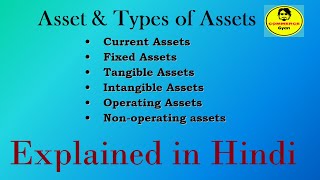 Asset amp Types of Assets  Explained in Hindi [upl. by Yerrot382]