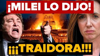 ¡SE ACABÓ🔥 MILEI SE LO DIJO VILLARRUEL AFUERA DEL GOBIERNO [upl. by Anavlis911]